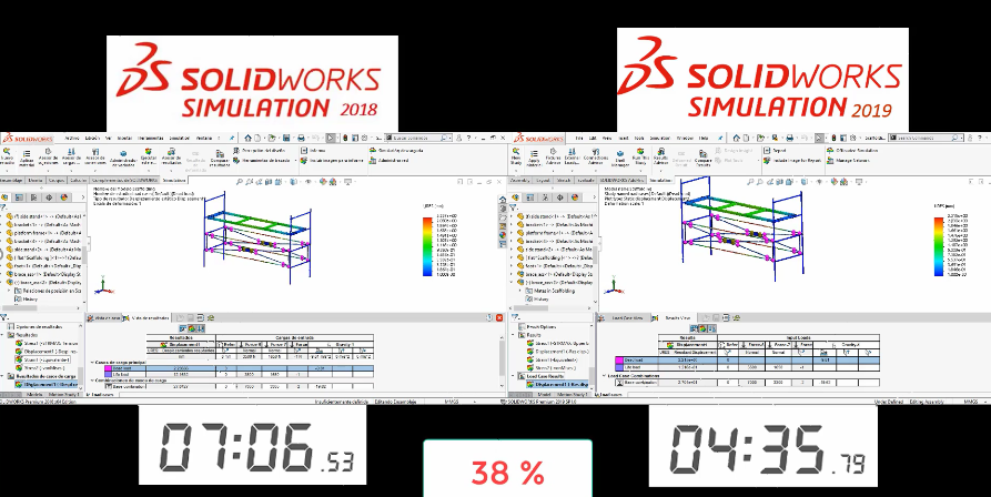 A computer screen with multiple images of a construction project.