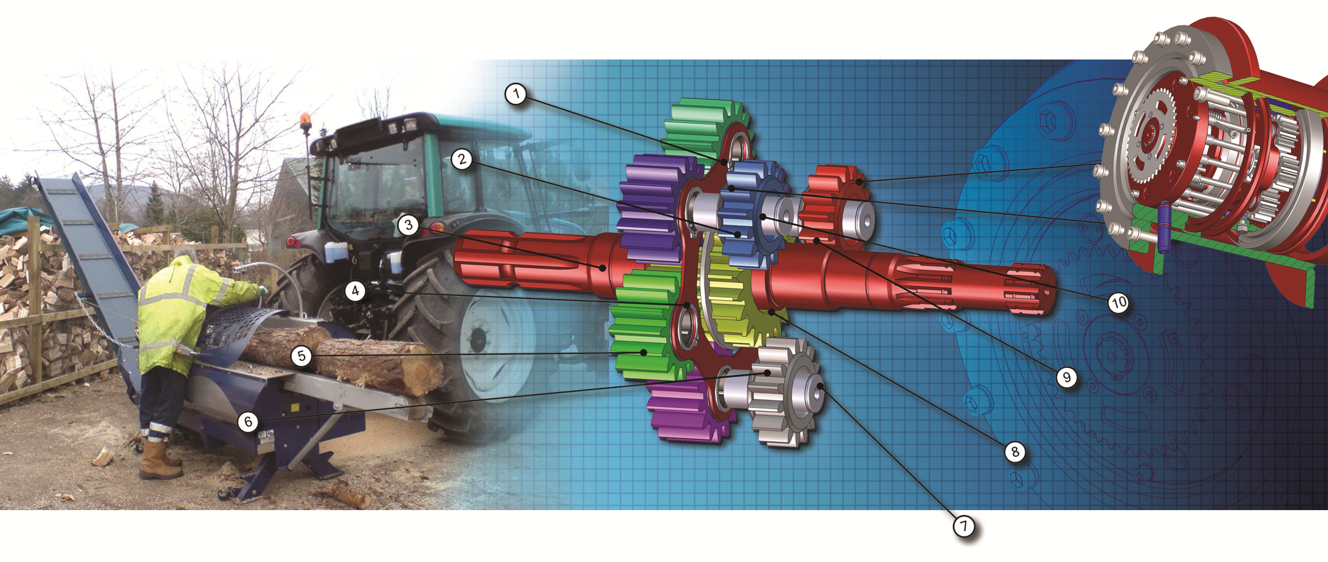 A picture of an image with many different gears.