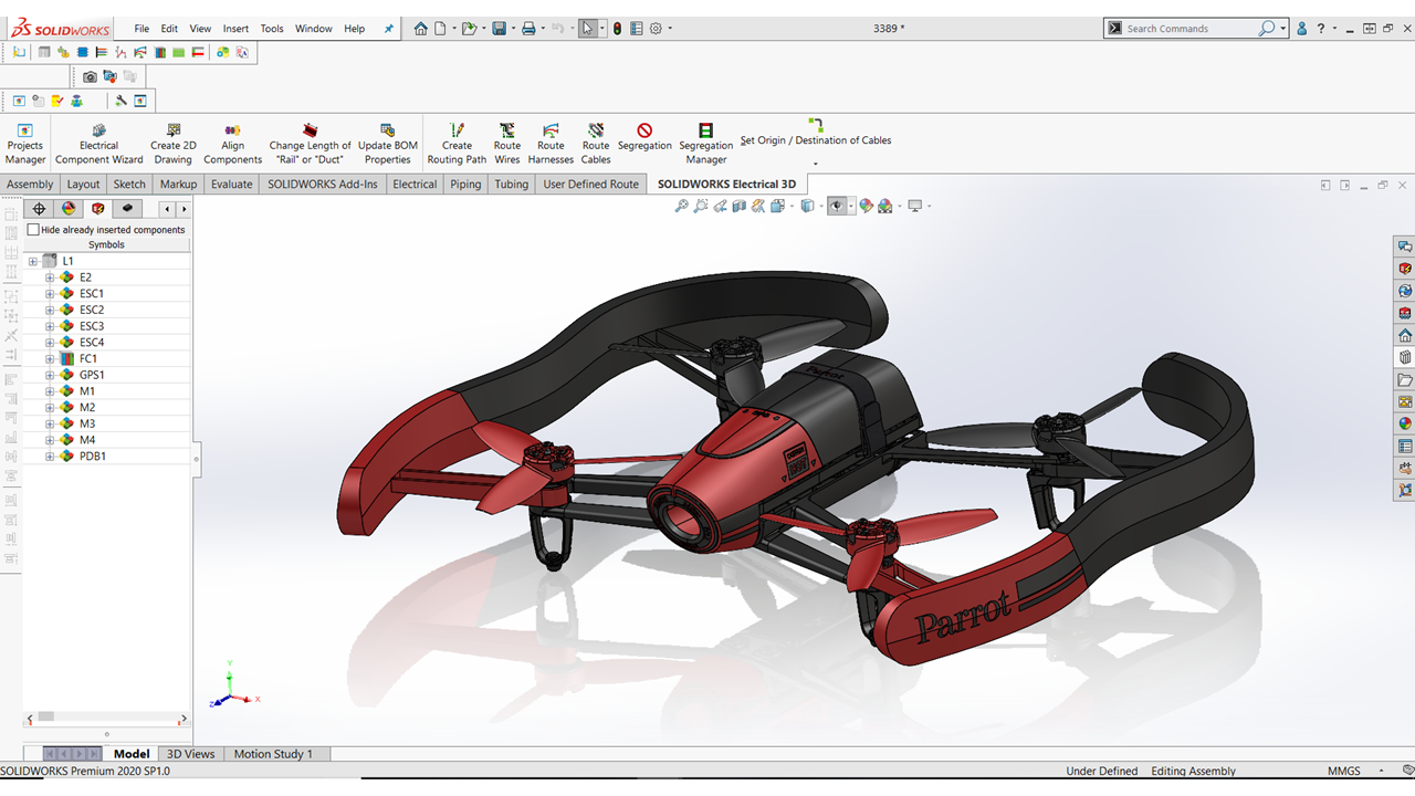 A computer screen with a 3 d model of a pair of red and black shoes.